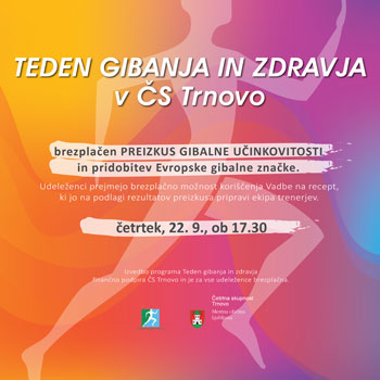 Teden gibanja in zdravja v ČS TRNOVO